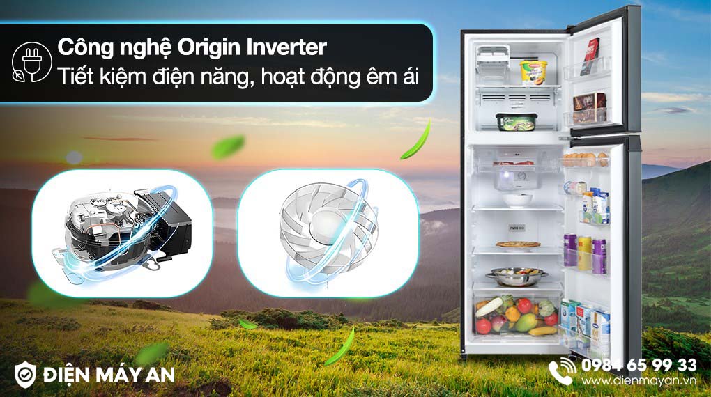 Tủ Lạnh Toshiba Inverter 233 Lít GR-RT303WE-PMV(52) - công nghệ tiết kiệm điện